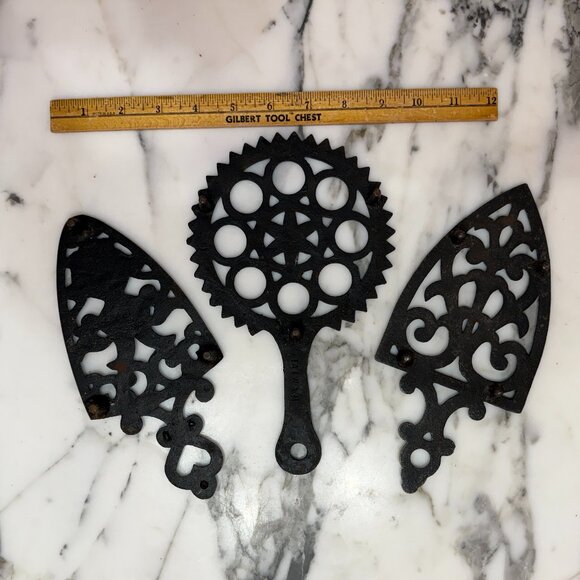 Antique Other - 3 Antique Cast iron trivets